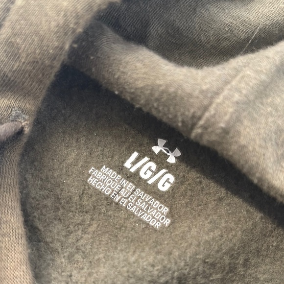 Under Armour Olive Green Pullover Hoodie - Picture 3 of 4
